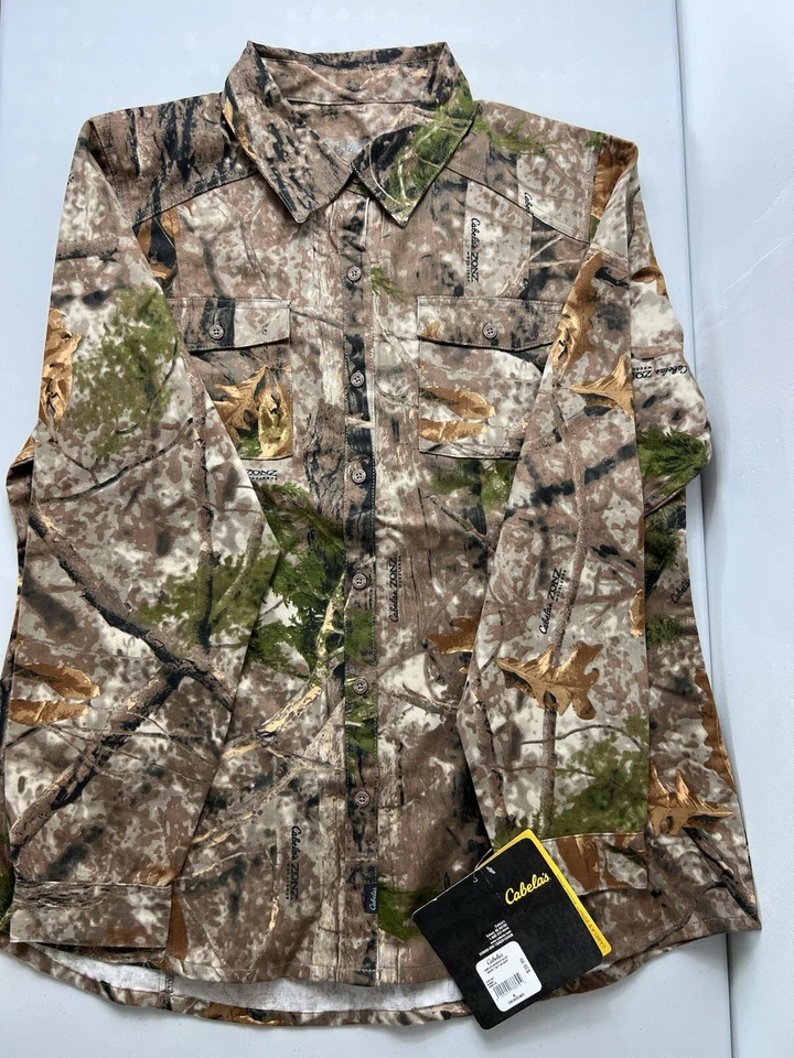Cabelas Women’s Camouflage Long Sleeve Shirt Size XL New With Tags - Image 2 of 4