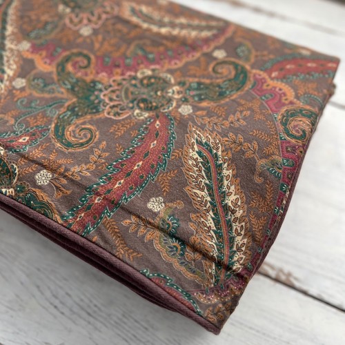 Ralph Lauren Rue Des Artistes Paisley Full/QUEEN Duvet Cover Brown Green Vintage - Picture 10 of 12