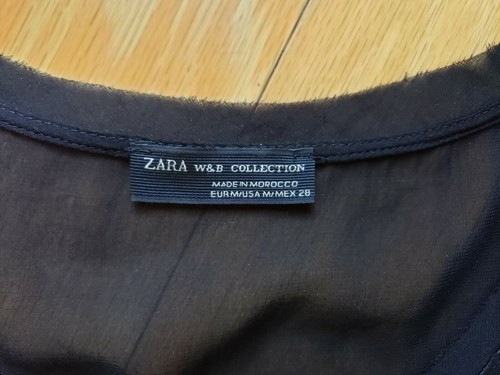 Nuevo top para mujer ZARA negro corte láser talla M - Imagen 4 de 4