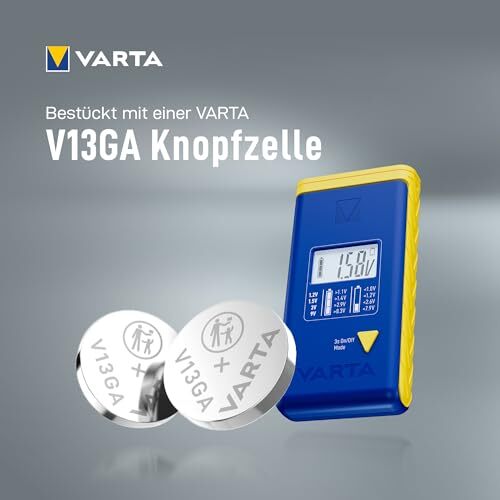 VARTA Testeur de Piles LCD numérique pour Piles, Batteries et Piles Boutons, App - Afbeelding 3 van 7
