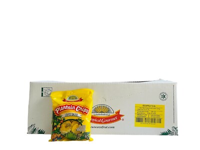 Sparen! Plantain Chips Kochbananen leicht gesalzen aus Ecuador Banana 20x85g