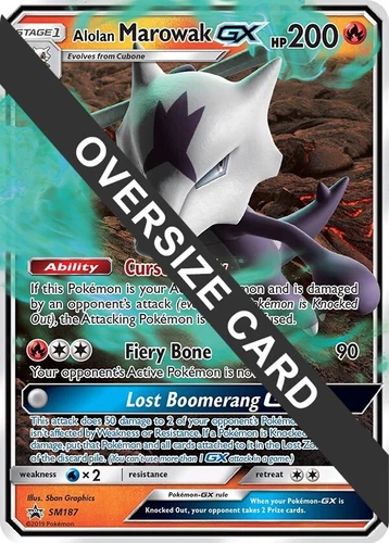 Alolan Marowak GX SM187 Jumbo Cards