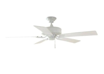 Hampton Bay Barrow Island 52 in. Indoor/Outdoor White Ceiling fan