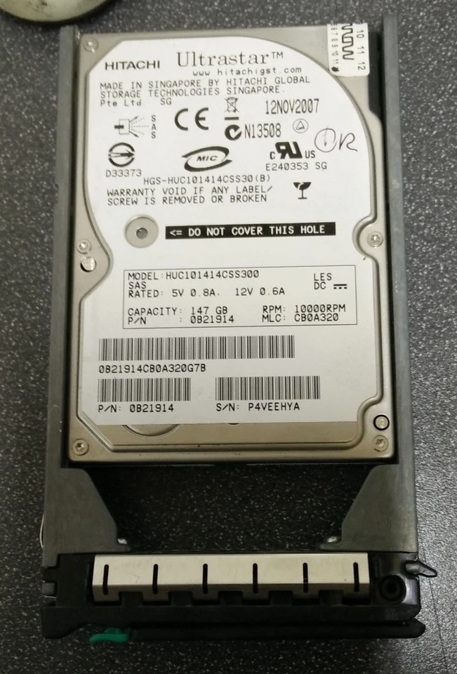 6x HITACHI 0B21914 SAS 2.5" (FUJITSU SLED) 147GB 10K RPM 2.5" Hard Disk Drives - Image 2 of 2