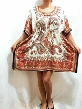 Tunic Mini Dress Caftan Kaftan Top Dashiki Beach Poncho Kimono S M L XL 1x 2x 