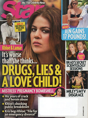 STAR Magazine September 9 2013 Khloé Kardashian Miley Cyrus Michael Douglas