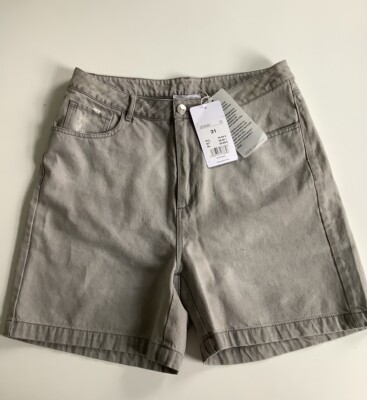 Herren Shorts Jeans kurze Hose Bermudas Capri 31 Denim Neu Grau Manguun Sommer