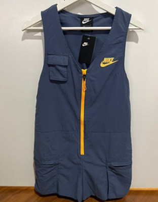 NIKE CJ2291-491 Jumpsuit Blue Comfy Clothing Active wear US Women Size XS NEW