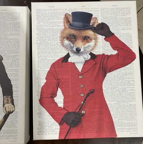 Set Of Canvas Prints. Admiral Fox And Fox Hunter. 14x11” - Picture 3 of 9