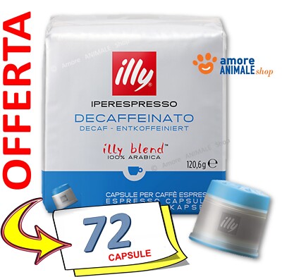 Espresso Illy Iperespresso   72/108/216/324 Kaffee Pads Deka, Entkoffeniert