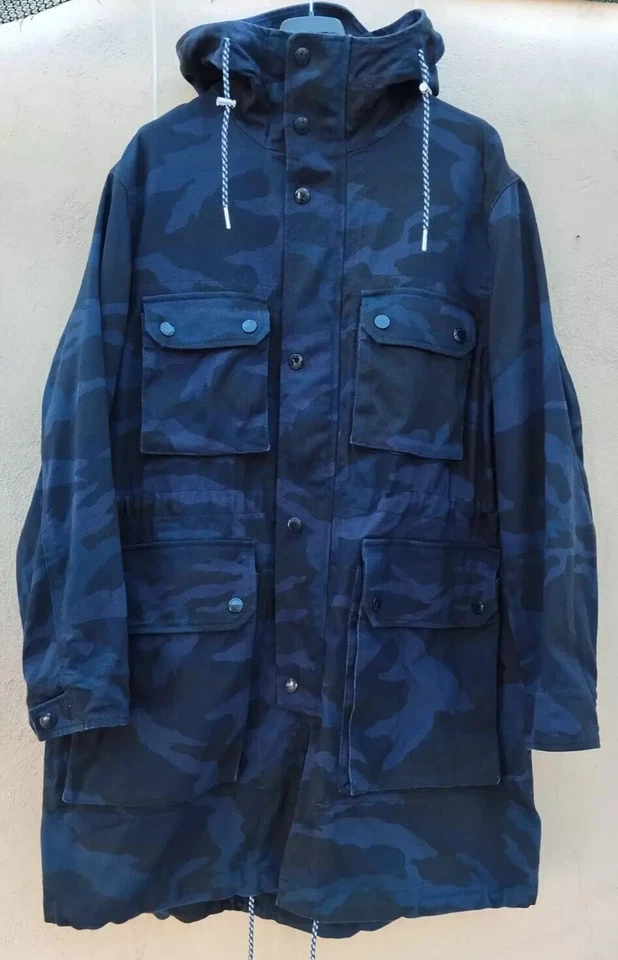 trench uomo Armani Exchange Camouflage Denim taglia M cappotto con cappuccio - Immagine 4 di 4