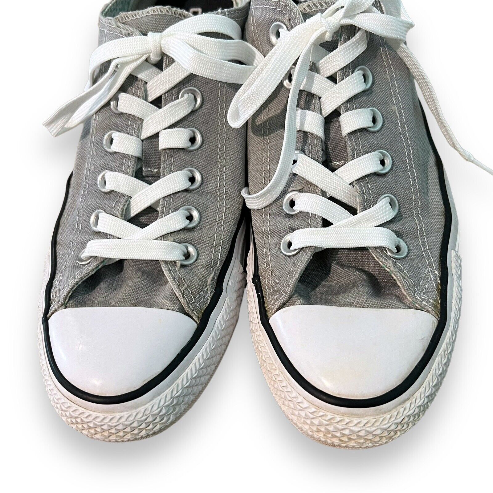 Converse All Star Low Top Double Tongue Grey Canv… - image 6
