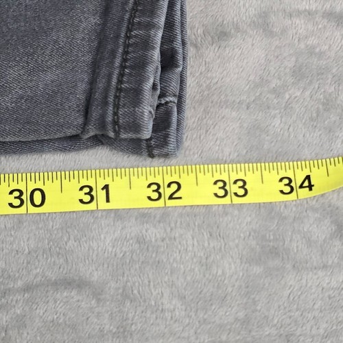 True Religion Mens Jeans 34 Geno Relaxed Slim Gray Denim Flap USA (32x32) *READ* - Picture 14 of 21