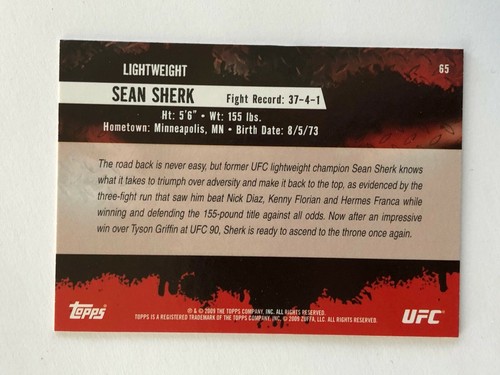 TOPPS UFC ROUND 2 2009 BASE CARD - STARS RC ROOKIES - COMPLETE YOUR SET - Picture 123 of 289