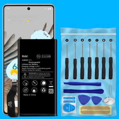 High Grade 4455mAh Rechargeable Battery + Tools f Xfinity Mobile Google Pixel 7