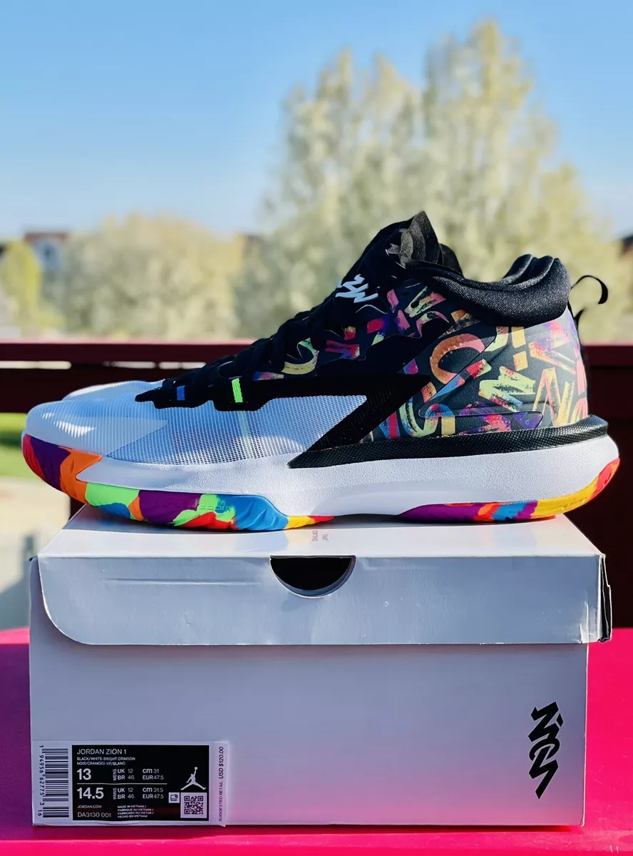 Nike Air Jordan Zion 1 Noah Multicolor Size 13 Max Zoom Dunk Voodoo Bayou 3  4 34 | eBay