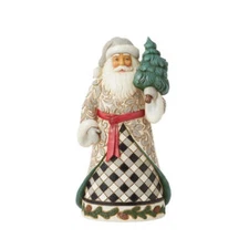 Jim Shore Palmer Plaid Santa-6013949