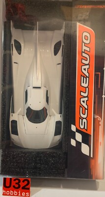 Slot Car Scaleauto SC-6377 Cadillac V-LMH Hypercar Anglewinder Weiß Racing Kit