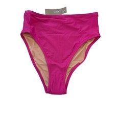 J. Crew High Rise Full Coverage Bikini Bottom Size S Pink NWT 59 BM642