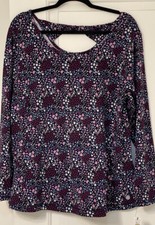 Nwt Talbots 2X T By Talbots Floral Knit Top