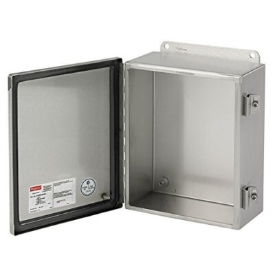 Pentair Hoffman A1212CHNFSS Stainless Steel Junction Box, Continuous Hinge