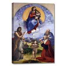 Raffaello Madonna di Foligno quadro stampa tela dipinto telaio arredo casa