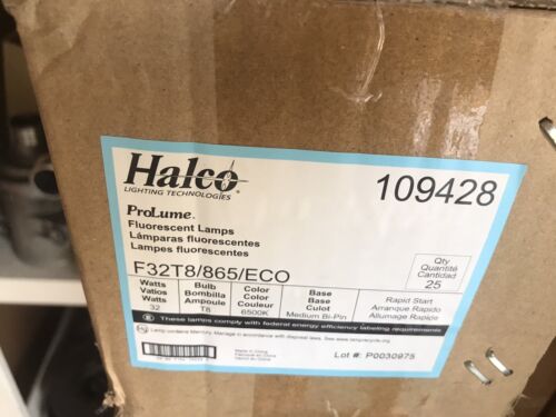 NEW (25) REPLACEMENT BULBS FOR HALCO 109428 32W