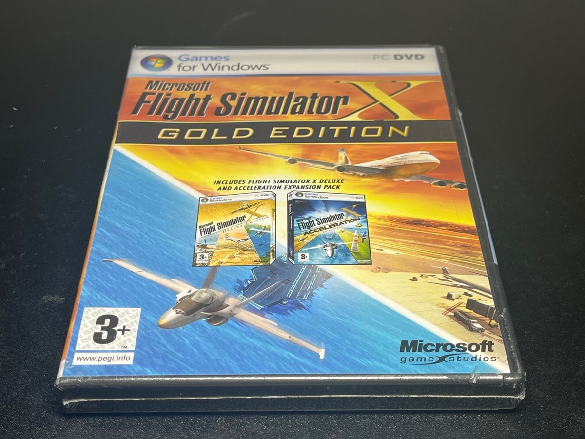 Microsoft Flight Simulator X Gold Edition PC 2008 CIB for sale