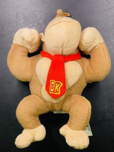 Donkey Kong Plush Toy With Red Tie DK Logo 2022 Nintendo Basic Fun 8" Stuffed An - Picture 2 of 7