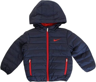 NWT Nike Kids Baby Boys Quilted Jacket Obsidian/University Red Size 2T $80 4B235