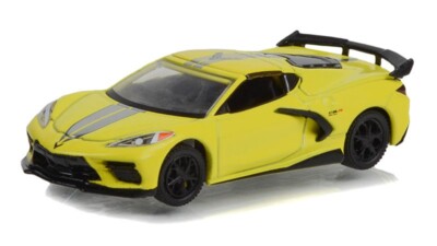 Greenlight 1/64 2022 Chevrolet Corvette C8 Stingray Coupe in Accel #30321 USA