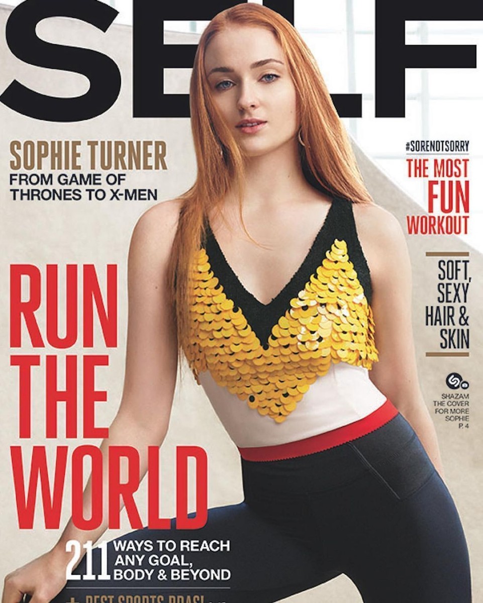 Self Magazine June 2016 Issue Sophie Turner from Game of Thrones