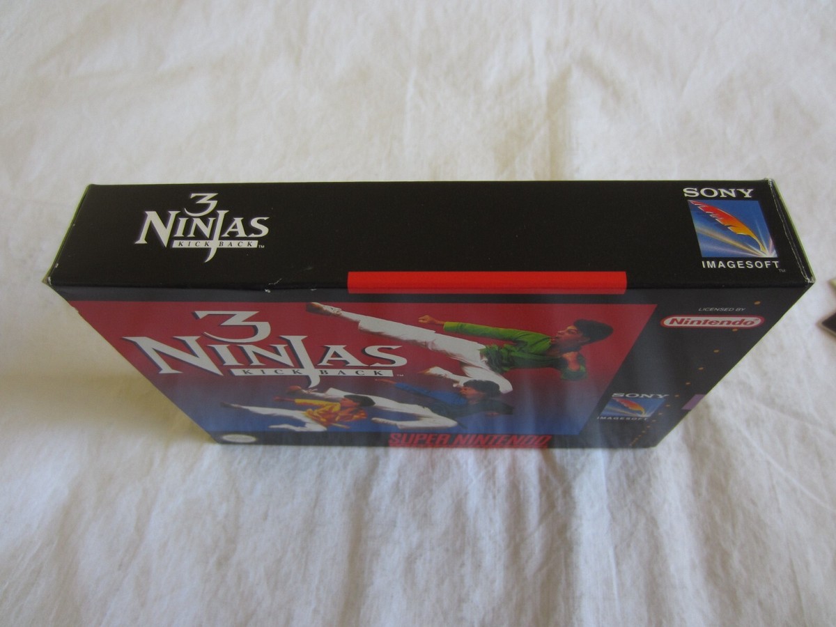 3 Ninjas Kick Back (SNES) Super Nintendo CIB 100% Complete 1994 +