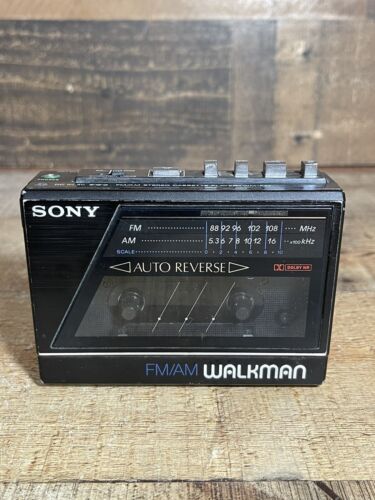 Vintage 1980's SONY Walkman WM-F77 Cassette Tape Player Read - Picture 1 of 9
