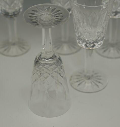 JUEGO DE 5 COPAS WATERFORD CRISTAL IRLANDA LISMORE 5" - Imagen 3 de 4