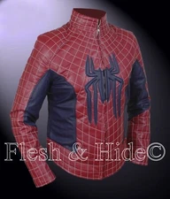 Kid's Amazing Spiderman Peter Parker Maroon & Blue Spider-Man Webbing Jacket