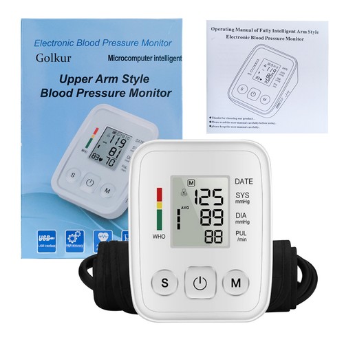 Upper Arm Automatic Blood Pressure Monitor Digital BP Pulse Heart Meter Machine - Picture 13 of 21