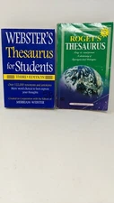 Webster's Thesaurus for Students (3rd edition) + Roget's Thesaurus *Please read