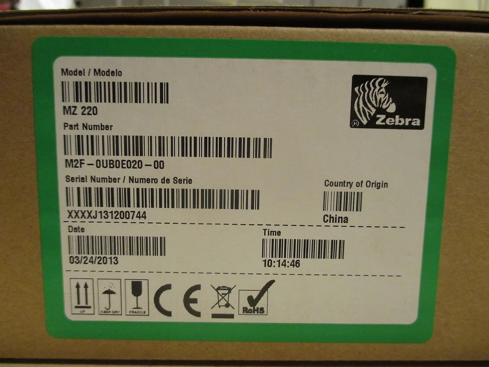 NEW Zebra MZ220 Portable Mobile Bluetooth Wireless Printer NEW M2F-0UB0E020-00 - Image 3 of 3