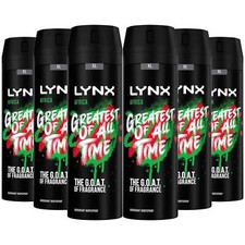 Lynx Africa Body Spray XL Deodorant Deo Aerosol Fresh Scent48Hour Pack 6 x 200ml