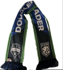 Ruffneck Seattle Sounders Knit Scarf Doubleheader Collection Scarf