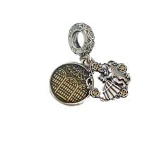 Authentic Pandora Beauty and the Beast Dancing S925/ALE Charm 799014C01