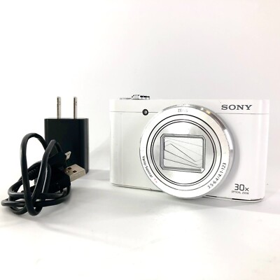 Sony Cybershot DSC-Wx500 Compact Digital Camera - White w Sony Cybershot DSC-Wx500 Compact Digital Camera - White w