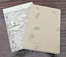 handmade with recycled paper notebook - memo notebook - set of 2 - gift ideas