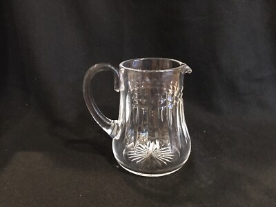 Baccarat ''Piccadilly'' Crystal Water Pitcher Cut clear Bottom 7'' tall, Vintage