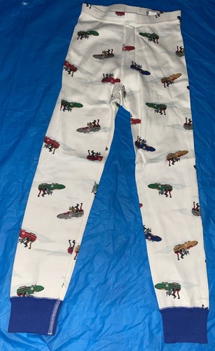 Hanna Andersson Boys Organic Cotton 2pc Pajama Set Bobsled Animals White Sz5 NWT - Picture 5 of 7