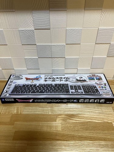 Nintendo Dragon Quest X Metal Slime Keyboard HWI52 Wii U/PC Hori Silver New