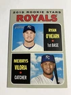Ryan O'Hearn Meibrys Viloria 2019 Topps Heritage Rookie Stars #241 KC Royals