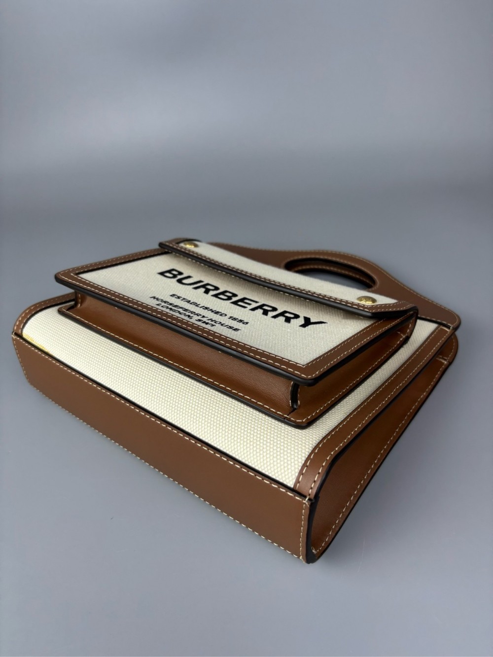 Burberry Pocket bag Canvas patchwork handbags tot… - image 6