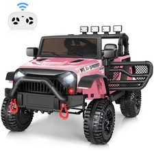 12V Kids Car Power Wheels Ride-on Truck Vehicle w/Remote Control LED Light Giift